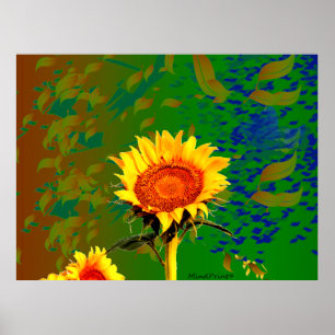 Poster Soirée tournesol
