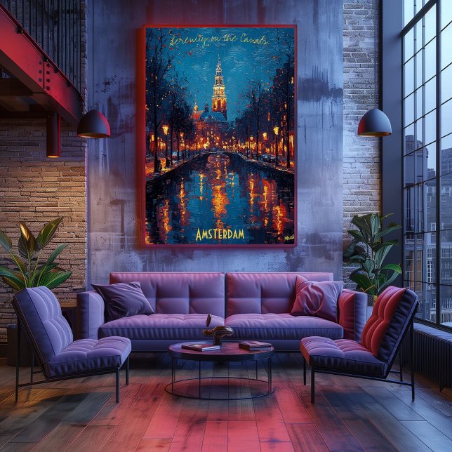 Poster Soirées d'Amsterdam - Reflets de Sérénité (Créateur téléchargé)