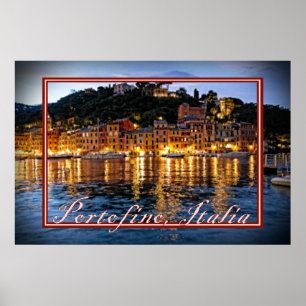 Poster Soirées romantiques en Portofino, Italia
