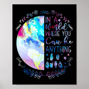 Poster Sois Gentil Alphabet Asl Langue Des Signes América