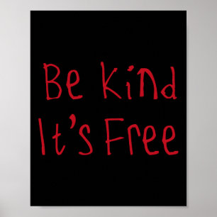 Poster Sois gentil C'est Sticker gratuit