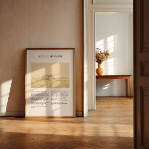 Poster Sois-tu ma vision Vintage minimal Hymne Wall Art