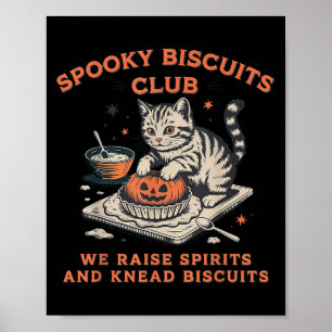 Poster Soky Biscuits Club Chat, Cuisson Halloween