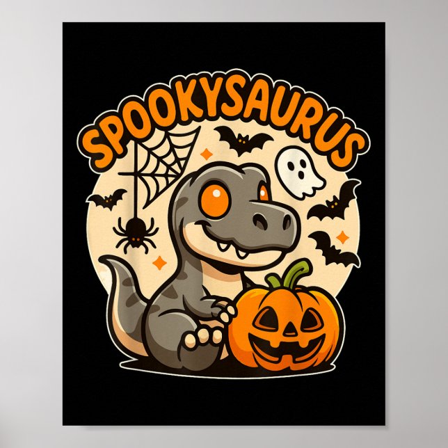 Poster Sokysaurus Enfants Halloween Dinosaur Enfants Todd (Devant)