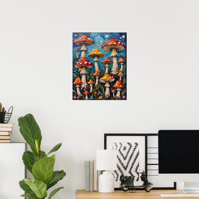 Poster Sol de la Forêt Enchantée (Bureau à domicile)
