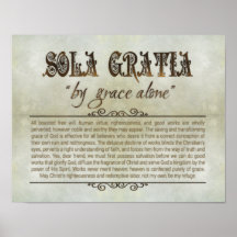Poster "SOLA GRATIA" 14x11 (Archival, Matte)