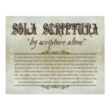 Poster "SOLA SCRIPTURA" 14x11 (Archival, Matte)