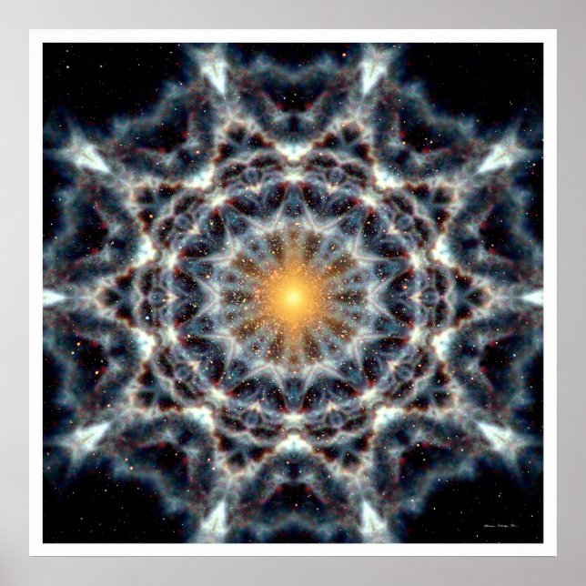 Poster Solaire Mandala 4 (Devant)