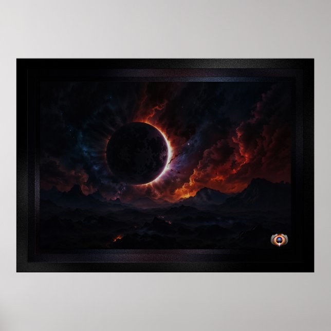 Poster Solar Eclipse Chef-d'oeuvre cosmique Xzendor7 Art  (Devant)