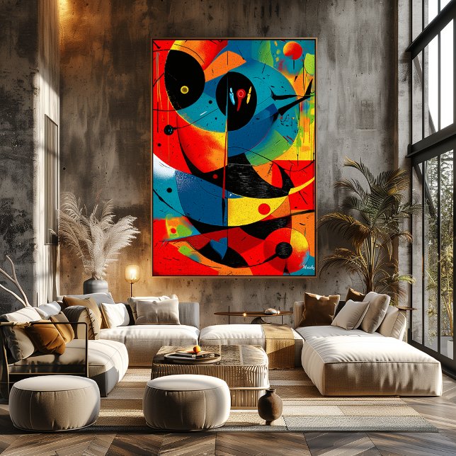 Poster Solar Geometry II – Mid-Century Abstract Construct (Créateur téléchargé)