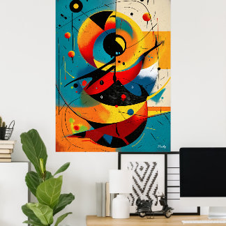 Poster Solar Mechanica – Mid-Century Geometric Dynamics