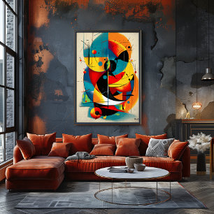 Poster Solar Refrain – Murale d'art Bauhaus de milieu de 