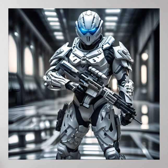 Poster Soldat blanc (Devant)