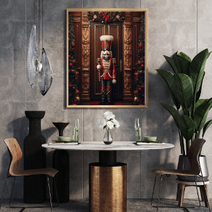 Poster soldat de casse-noix gardant l'entrée