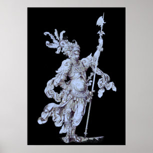 Poster soldat du XVIIe siècle