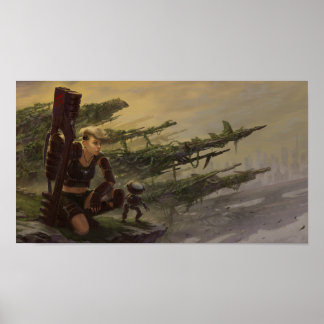 Poster Soldat solitaire