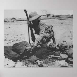 Poster Soldat turc affamé