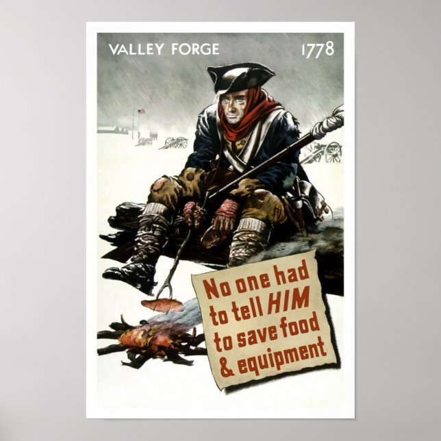 Poster Soldat Valley Forge — 2ÈME GUERRE MONDIALE Propaga (Devant)