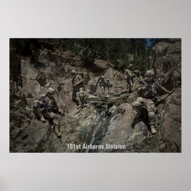 Poster Soldats américains de la 101e division aéroportée (Devant)