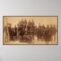 Soldats de Buffalo US Black Cavalerie Frontière Ou