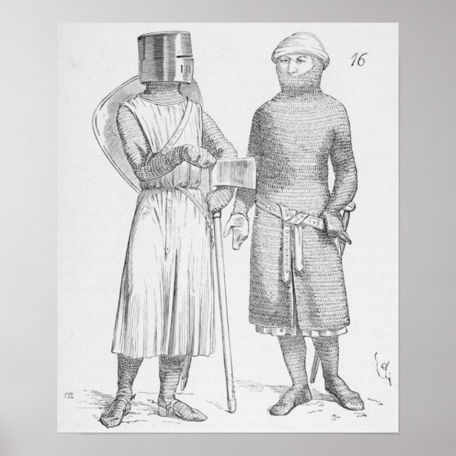 Poster Soldats médiévaux (Devant)