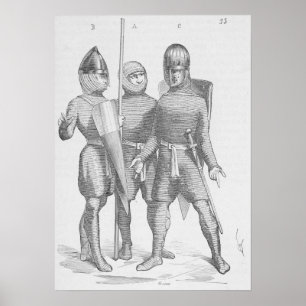 Poster Soldats médiévaux
