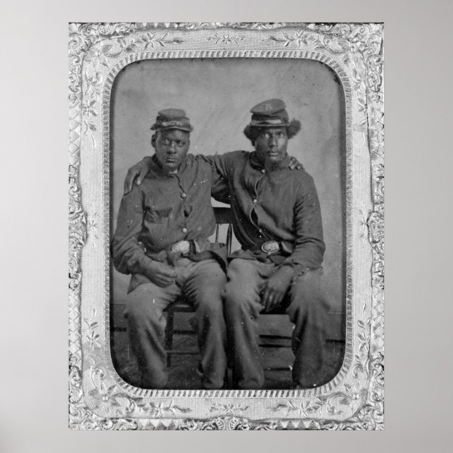 Poster Soldats noirs de la guerre civile, années 1860 (Devant)