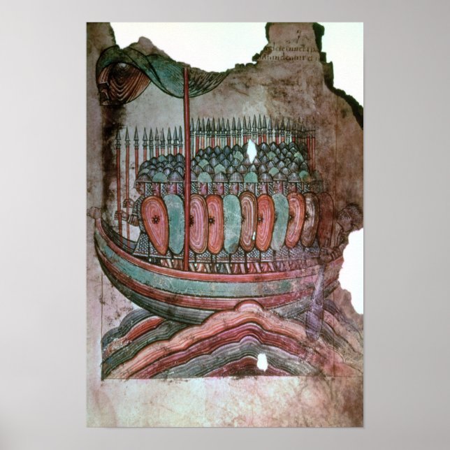 Poster Soldats normaliens traversant le chenal anglais (Devant)