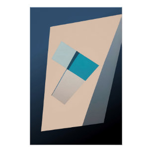Poster Solde en bleu
