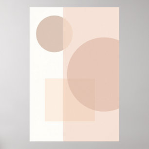 Poster Solde géométrique minimal Abstrait