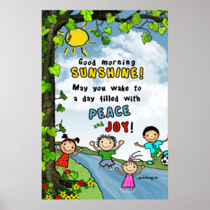 Poster Soleil bonjour !