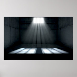 Poster Soleil Brillant Dans La Fenêtre Cellule De Prison