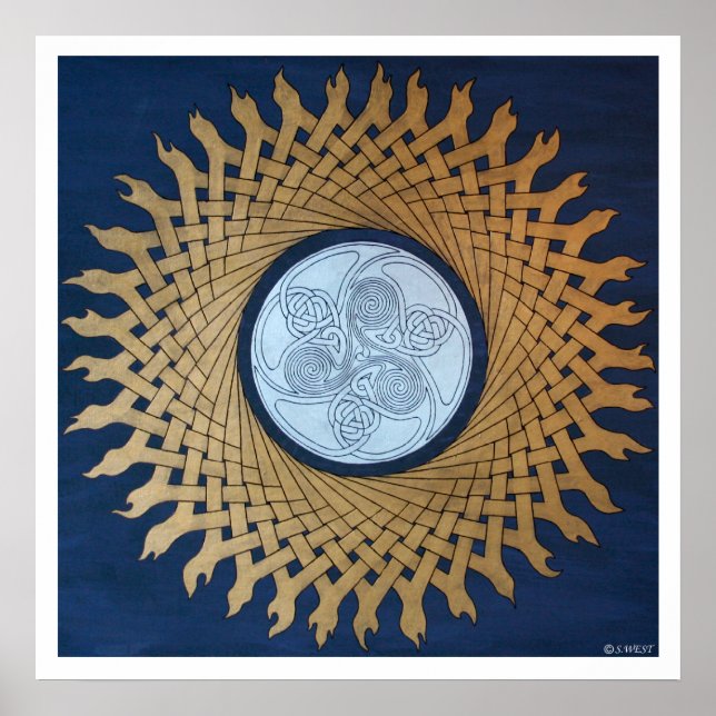 Poster Soleil celtique (Devant)