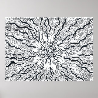 Poster soleil central