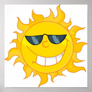 Poster soleil cool