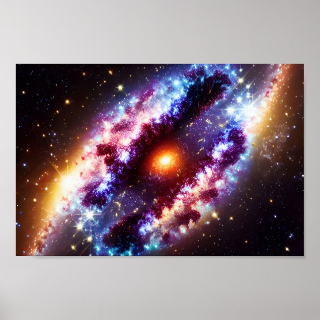 Poster Soleil cosmique derrière les nuages galactiques Ci (Devant)