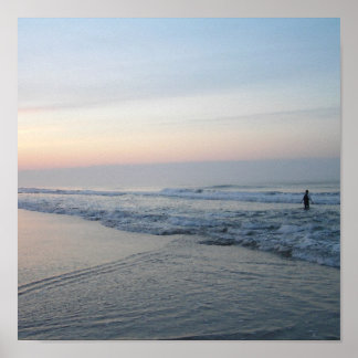 Poster Soleil de la plage de Caroline du Nord