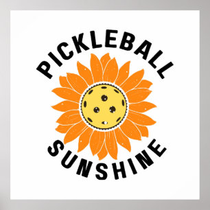 Poster Soleil de Pickleball