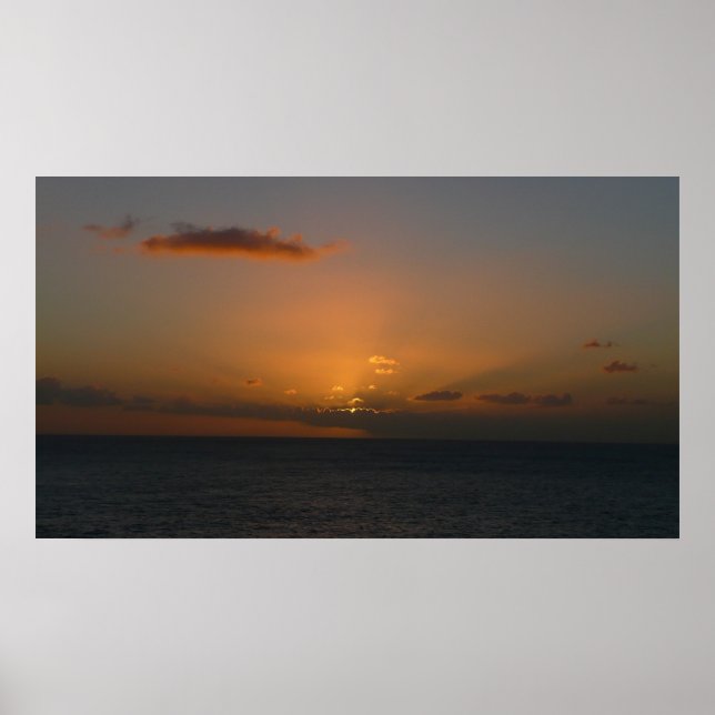 Poster Soleil derrière les nuages II (Devant)