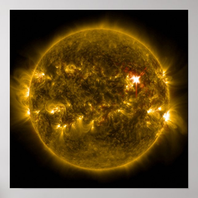 Poster soleil doré (Devant)