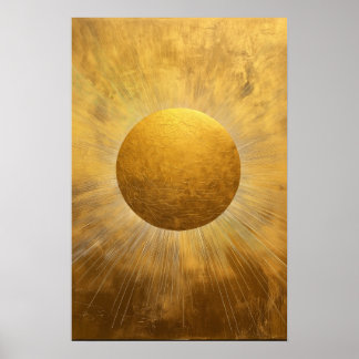 Poster Soleil doré