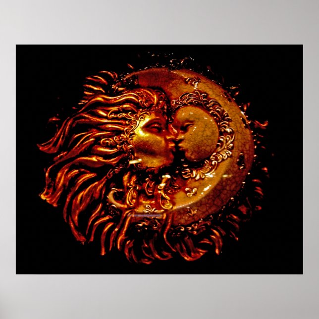 Poster Soleil et Lune face à face (Devant)