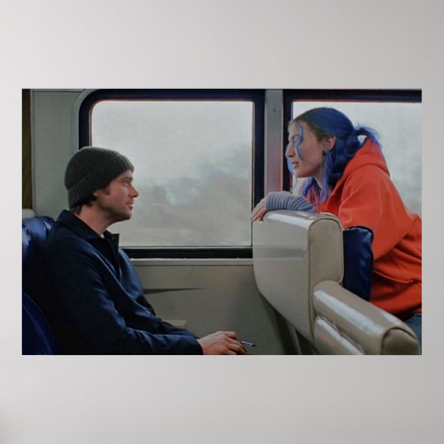 Poster Soleil éternel de la scène impeccable du train men (Devant)