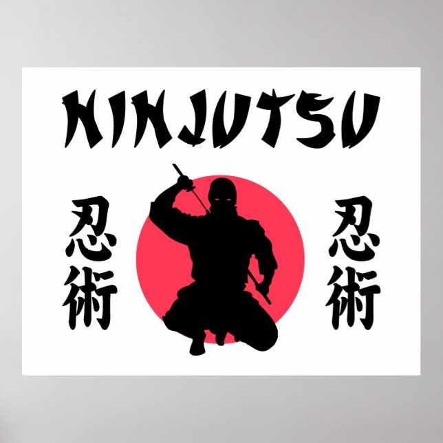 Poster Soleil levant de Ninjutsu (Devant)