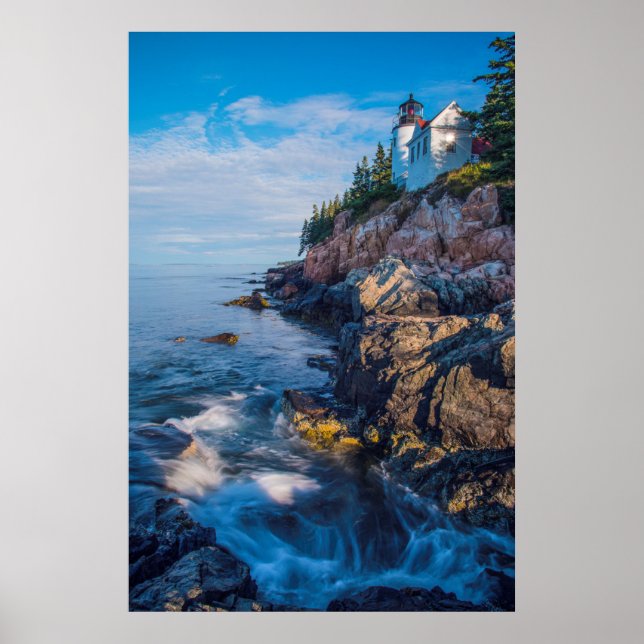 Poster Soleil matinal Au Phare De Bass Harbour (Devant)