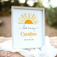 Soleil minimal combien de bonbons baby shower