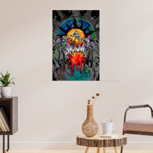 Poster Soleil monstre brillant