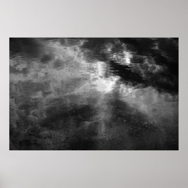 Poster Soleil, Nuages, Eau Et Algues. (Devant)