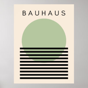 Poster Soleil vert du Bauhaus
