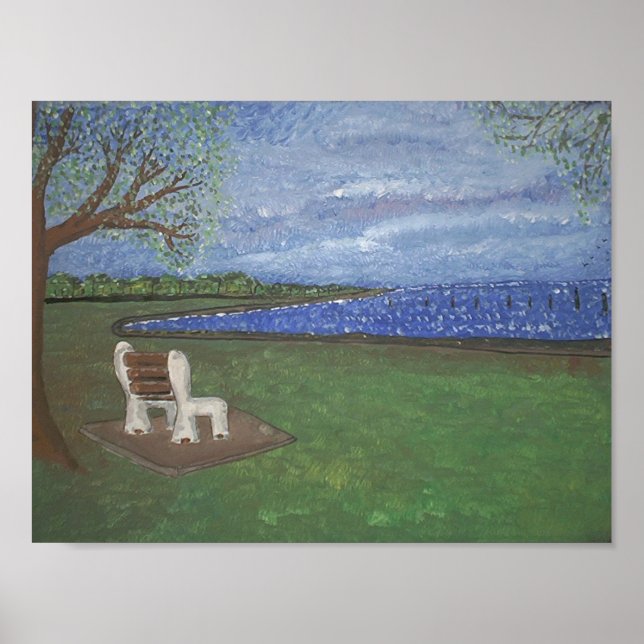 Poster Solitude du front du lac (Devant)